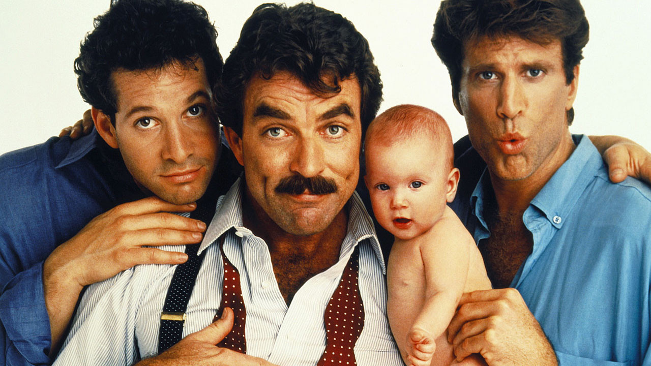Well clearly the facial hair makes me Selleck, with Noah as a baby. But not sure which way round to place the other two