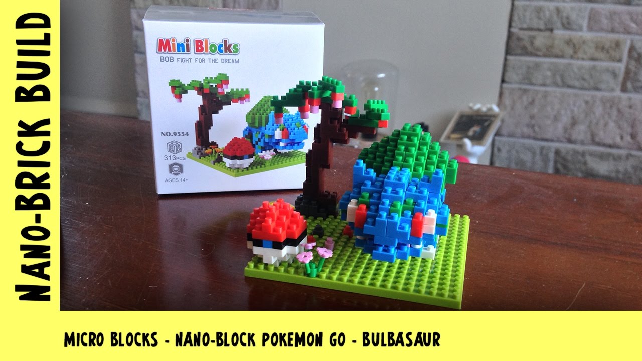 BootLego: Nano-Block Bulbasaur Pokemon Go Build | Nano-Brick Build | Adults Like Toys Too