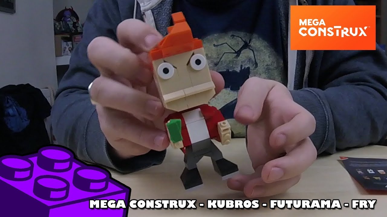 Mega Construx Kubros: Futurama - Fry | Mega Bloks Build | Adults Like Toys Too