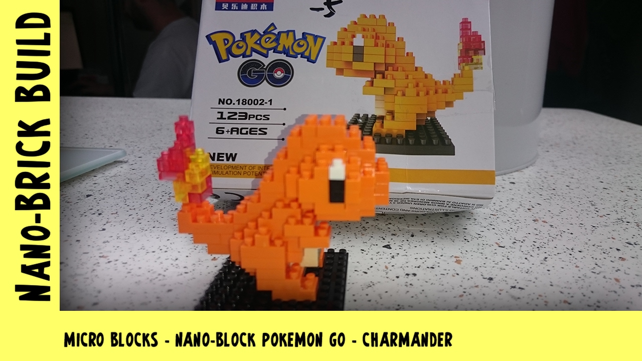 BootLego: Nano-Block Charmander Pokemon Go Build | Nano-Brick Build | Adults Like Toys Too