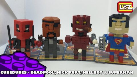 BootLego: LOZ CubeDudes - Hellboy, Superman, Deadpool & Nick Fury | Adults Like Toys Too