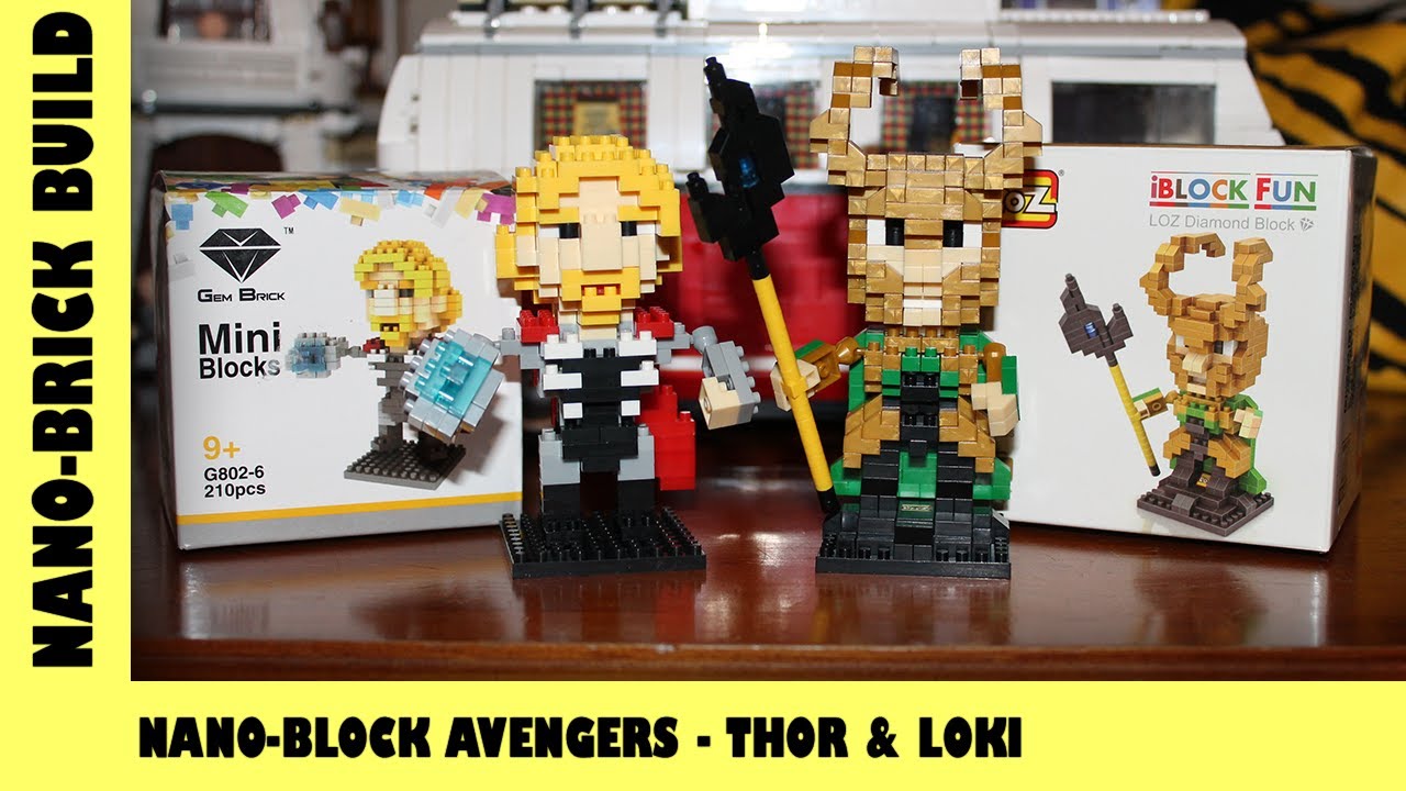 BootLego: Nano-Block Avengers Thor & Loki Build | Nano-Brick Build | Adults Like Toys Too
