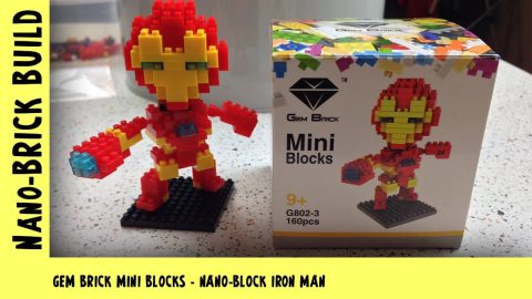BootLego: Gem Bricks - Nano-Block Iron Man | Nano-Brick Build | Adults Like Toys Too