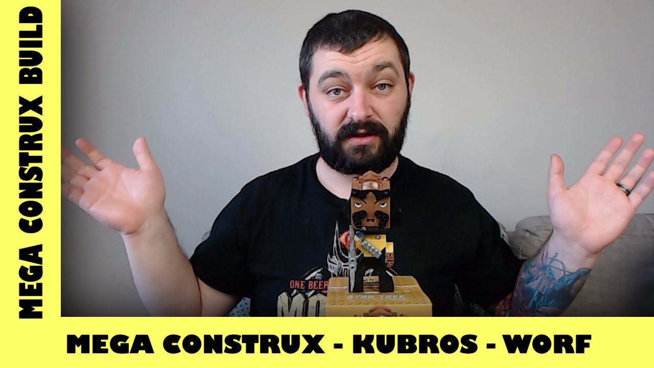 Mega Bloks Kubros: Star Trek: TNG - Commander Worf | Mega Bloks Build | Adults Like Toys Too
