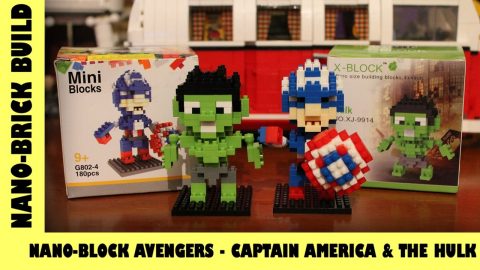 BootLego: Nano-Block Avengers Captain America & The Hulk | Nano-Brick Build | Adults Like Toys Too