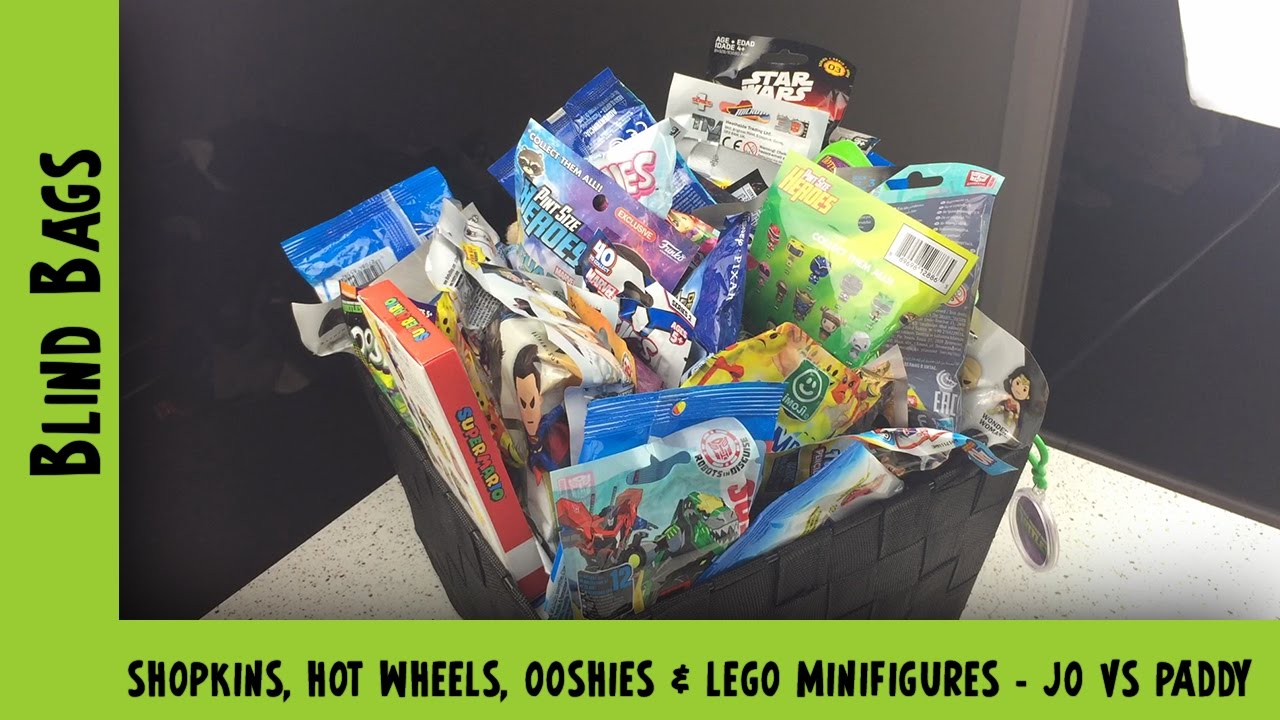Shopkins, Hot Wheels, Ooshies & Lego Minifigures Blind Bag Opening | Adults Like Toys Too