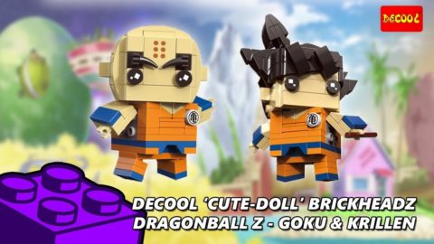 Dragonball Z Brickheadz Goku & Krillen Timelapse (Decool Cute Doll)